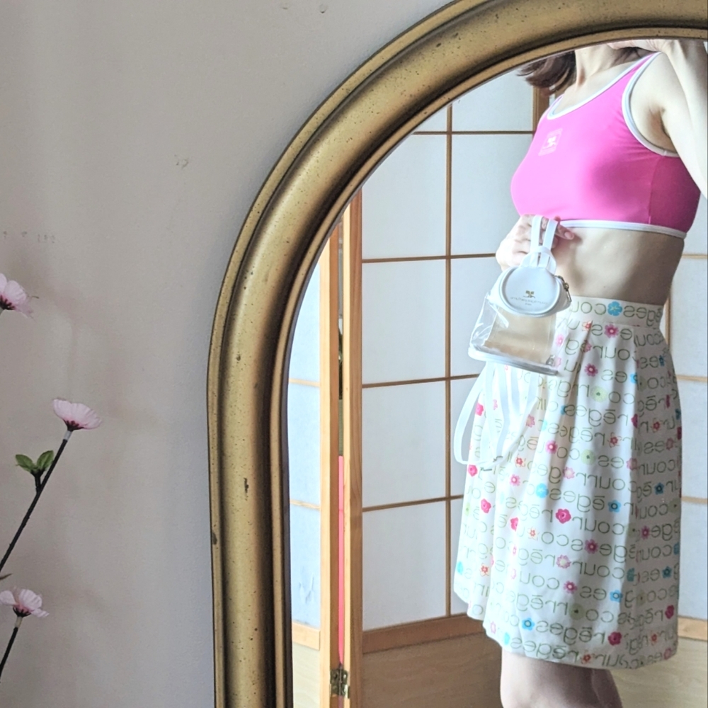 Courreges vintage light pink pants